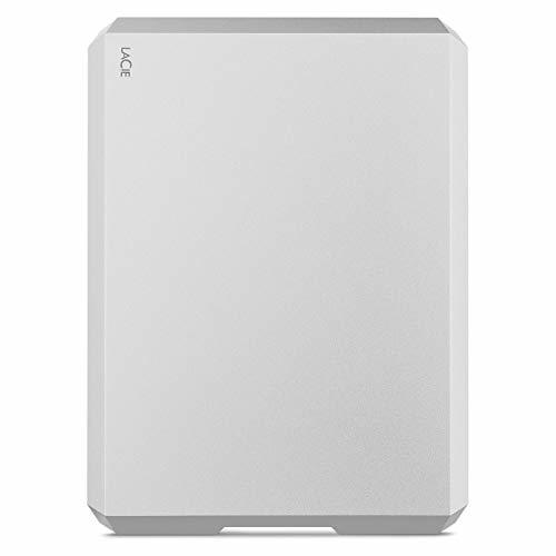 Electronic LaCie Mobile Drive 5TB, Disco Duro Externo portátil, Moon Silver, USB-C USB