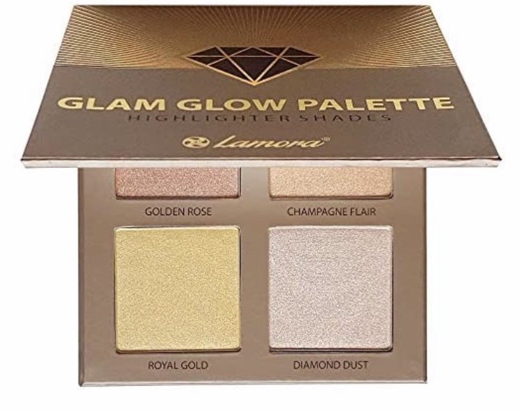 Social Glam Glow Palette Highlighter shades