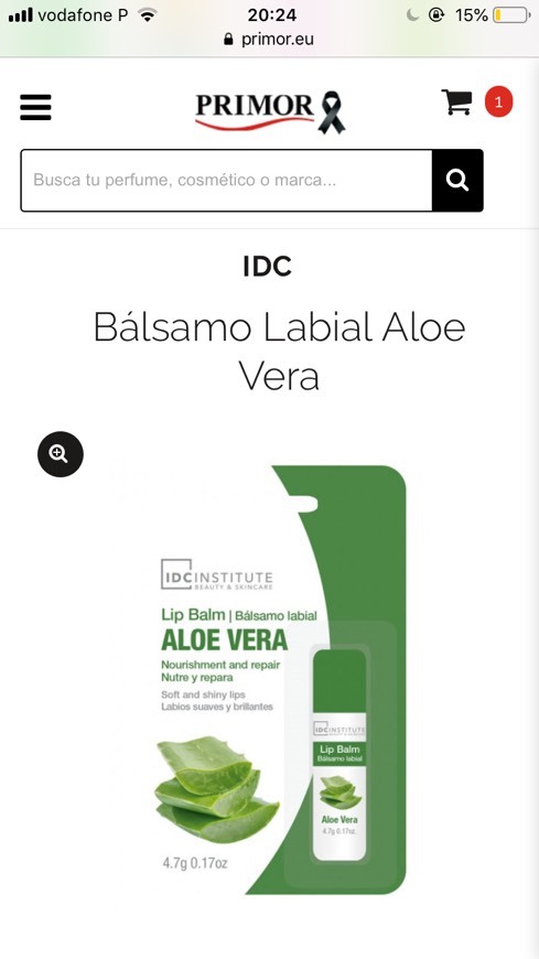 Moda Bálsamo Labial Aloe Vera IDC