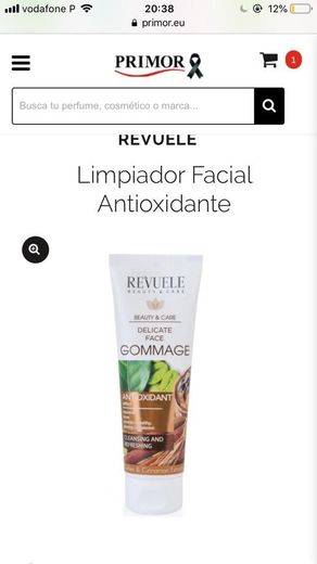 Limpador facial antioxidante 