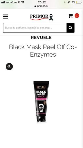 Black Mask Peel Off Co-Enzymes Revuele