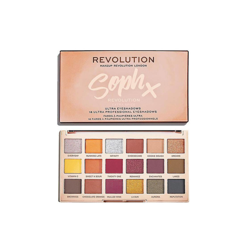 Social Makeup Revolution Soph X Ultra Eyeshadows Extra Spice Paleta 18 cieni do