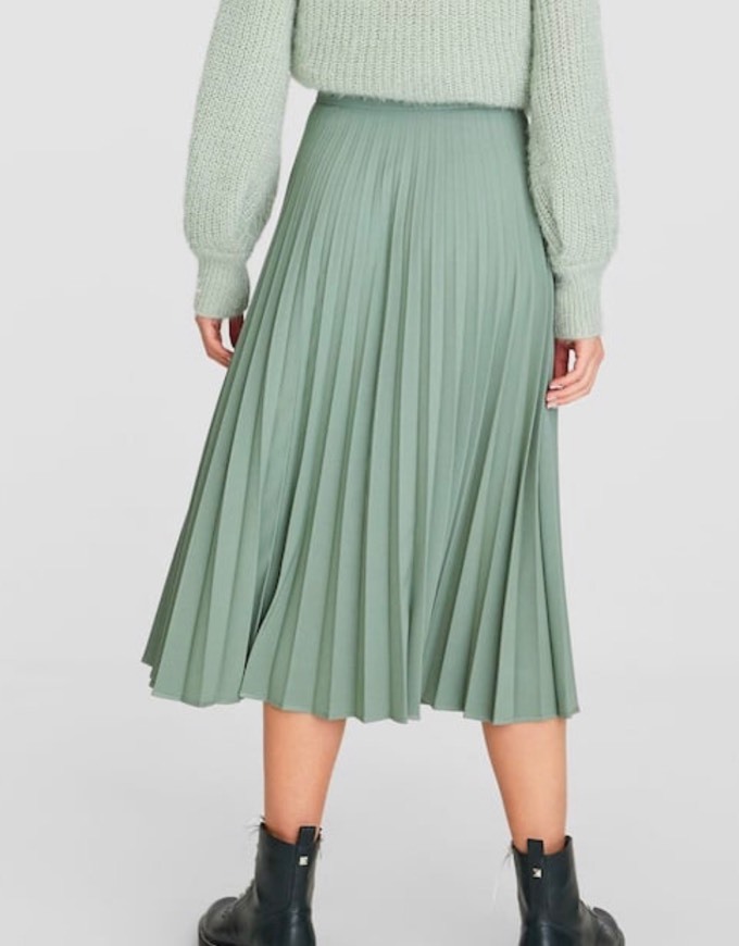 Social Saias plissadas