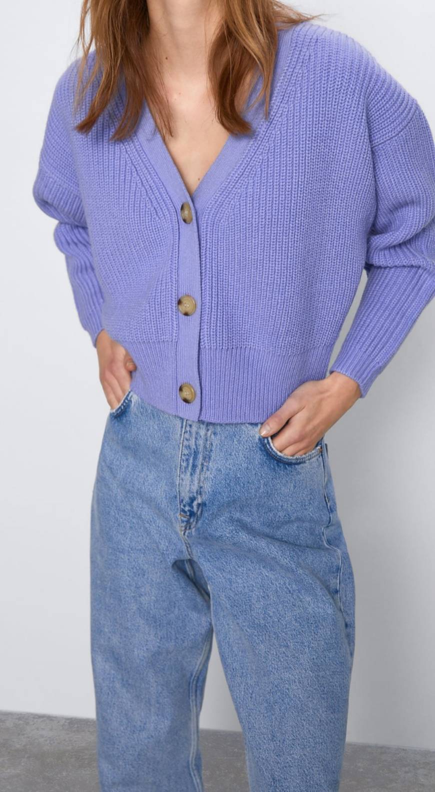 Cardigan malha 