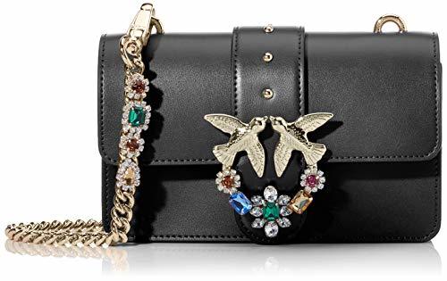 Product Pinko Love Mini Jewels C Vitello Set, bolso bandolera para Mujer, Negro