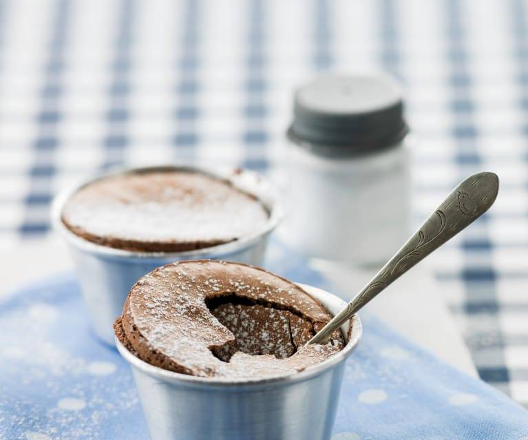 Soufflé de chocolate e laranja