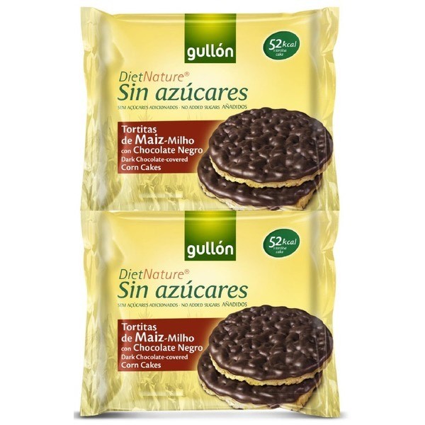 Moda Tortitas de Milho com Chocolate sem Açúcar - Gullón