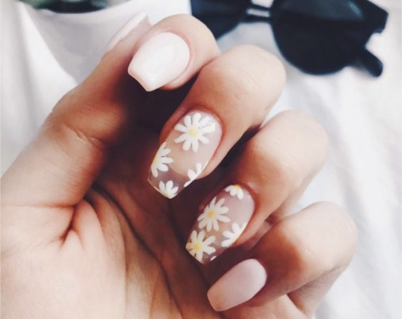 Social Unhas flowers 