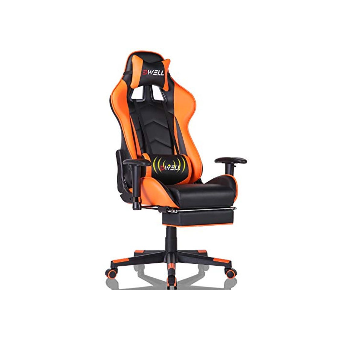 Producto Silla Gaming con Reposapiés，Silla Ergonómica Racing