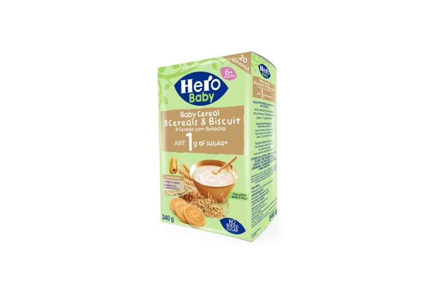 Product Hero Baby Papa 8 cereais e biscoito