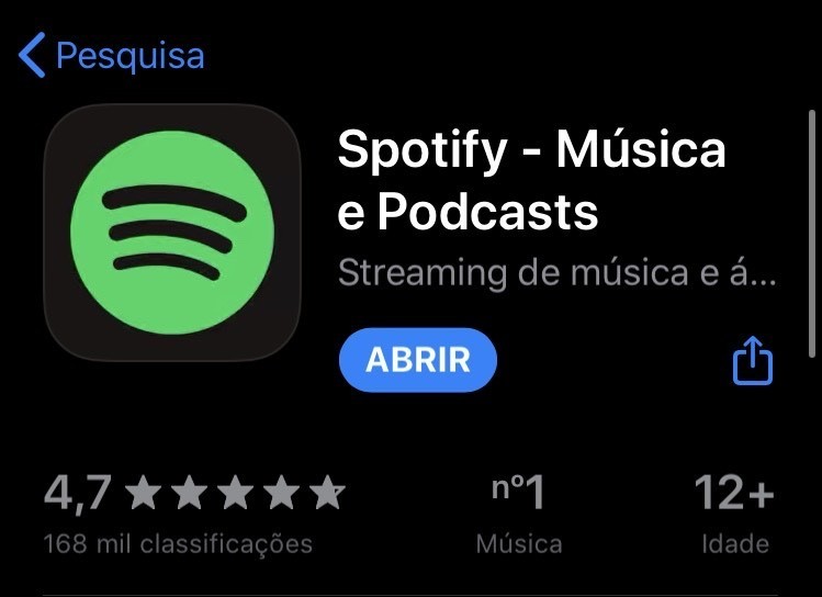 App app para música 