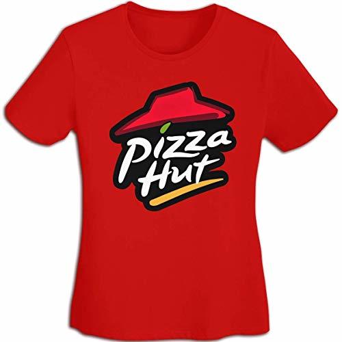 Fashion FlandFT Mujer Pizza Hut Loose Fit Manga Corta Camiseta