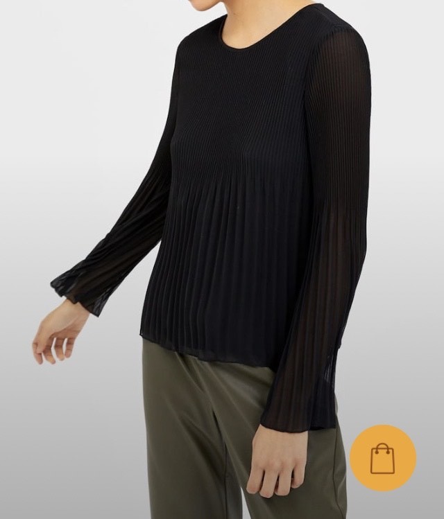 Blusa plissada