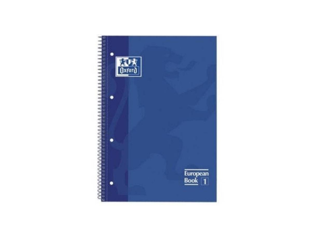 Productos Oxford caderno azul escuro pautado espiral capa dura