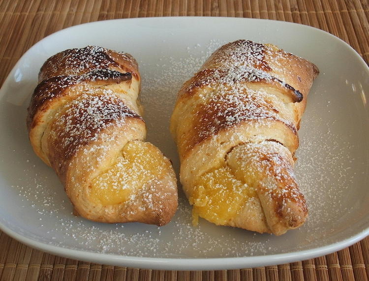 Fashion Croissants de doce de ovos 