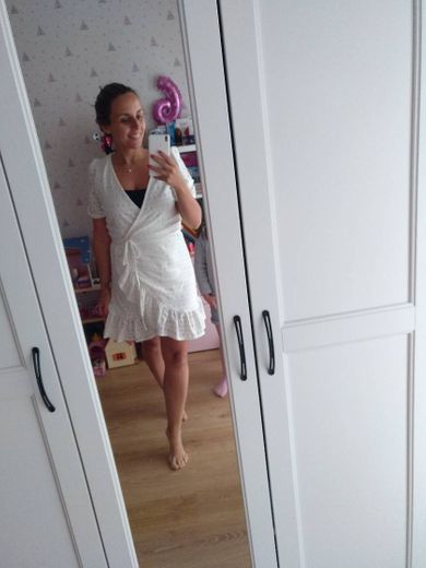 Vestido branco renda