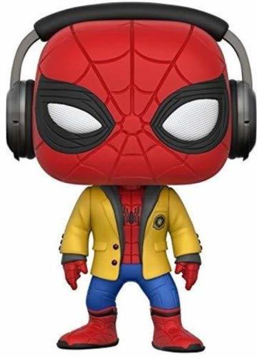 Marvel-21660 Figura de Vinilo Spider-Man with Headphones, Multicolor