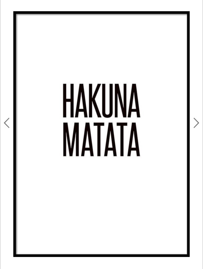 Product Hakuna Matata Poster