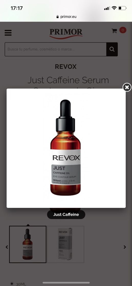 Product Just Caffeine Serum Contorno de Ojos de Revox 4