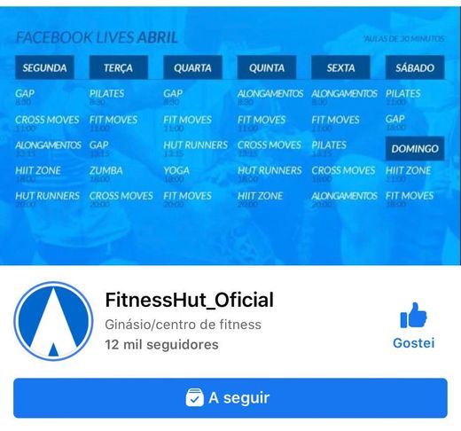 FitnessHut_Oficial Facebook