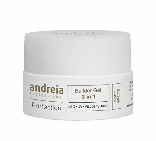 Belleza Gel de construcción 3 en 1 LED-UV Soft White 22 G