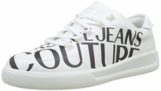 Versace Jeans Couture Shoes, Zapatillas de Gimnasia para Hombre, Blanco