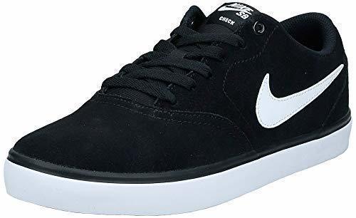 Moda Nike SB Check Solarsoft, Zapatillas de Skateboarding para Hombre, Negro