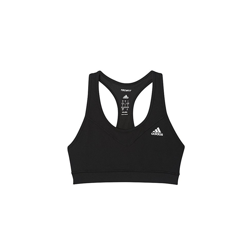 Fitness adidas TF Bra-Solid Sujetador, Mujer, Negro