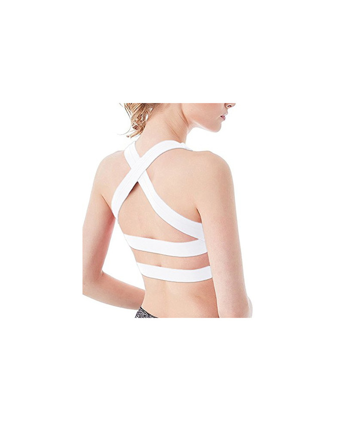 Social YIANNA Sujetador Deportivo para Mujer Chica Gimnasio Ropa Correr Sin Costuras Almohadillas