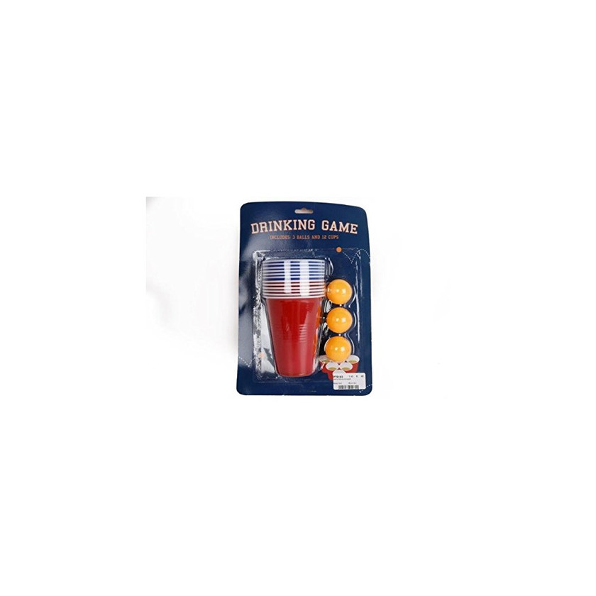 Product Original adultos juego de beber cerveza Pong Set 12 rojo vasos de plástico