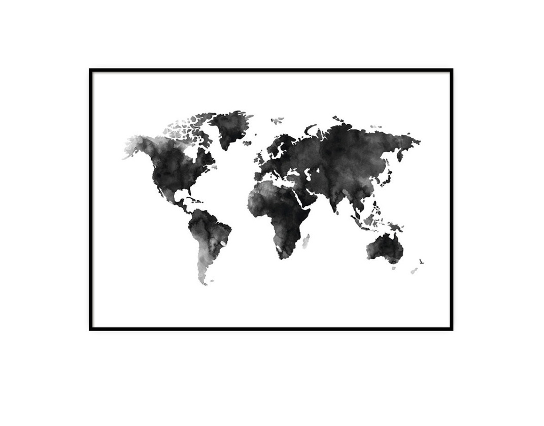 Product World Map Watercolor