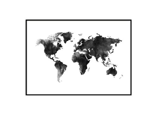 World Map Watercolor