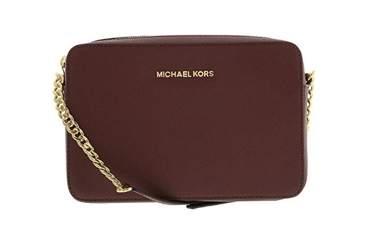 MICHAEL Michael Kors Jet Set Bolso cruzado para mujer, Morado