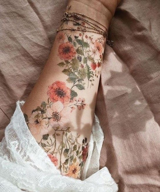 Fashion Flower tattoo 🌺 