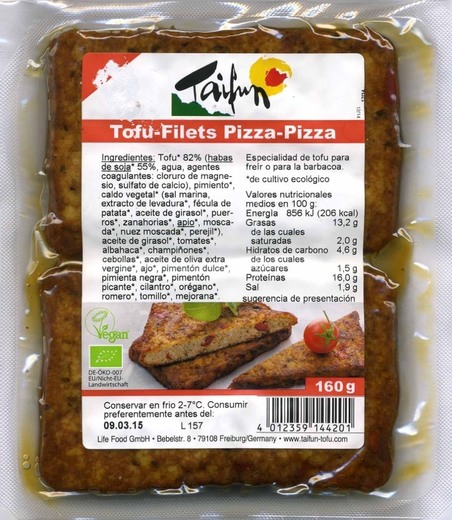 Tofu tipo pizza
