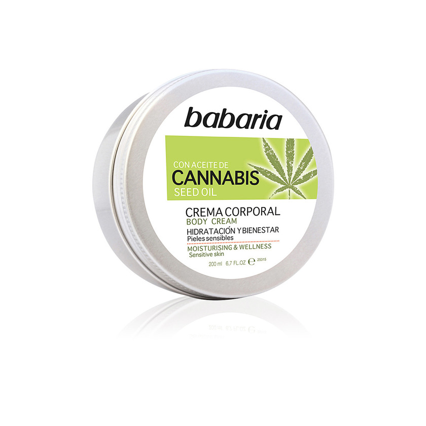 Productos Babaria cannabis creme corporal