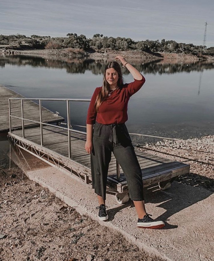 Calças culottes em tecido