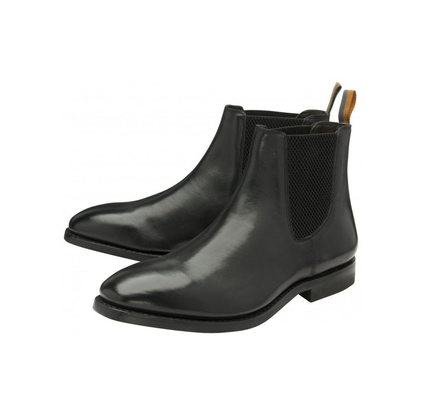 Products Black Spader Cow Leather Chelsea Boot