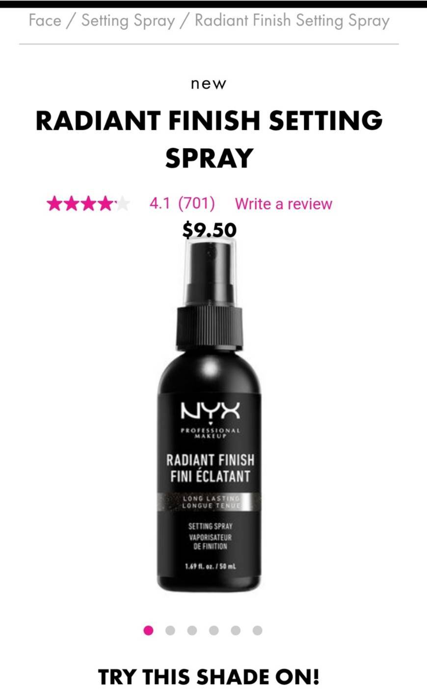 Producto Setting spray nyx