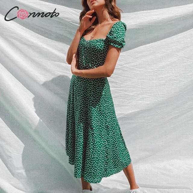 Moda Vestido verde 