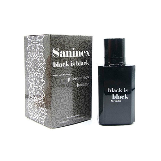 SANINEX BLACK IS BLACK SCENT FOR MEN WITH PHEROMONES