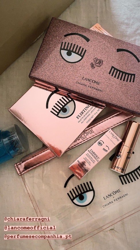 Productos Lancôme x Chiara Ferragni