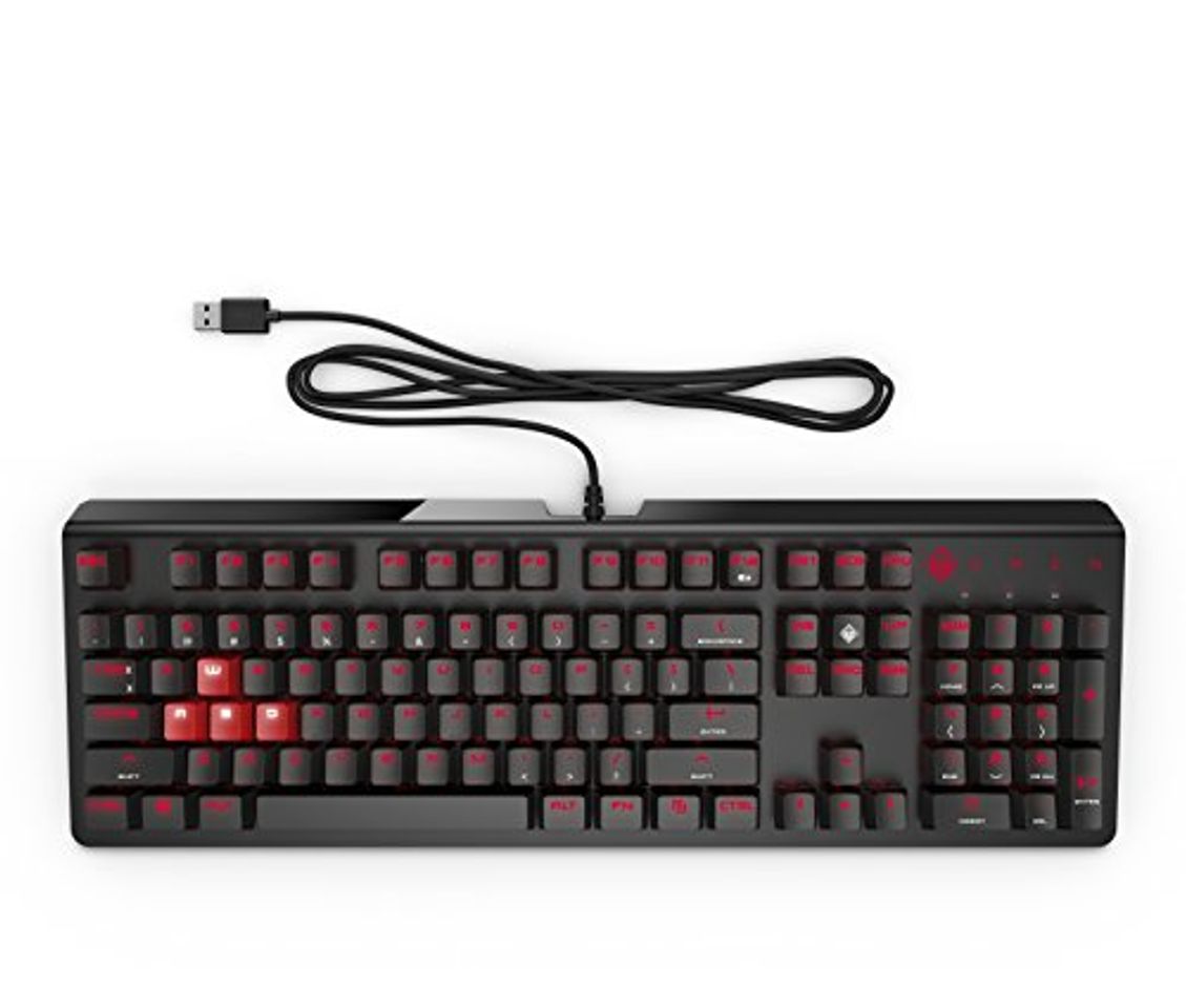 Electrónica HP Omen 1100 N - Teclado mecánico iluminado para gaming con USB