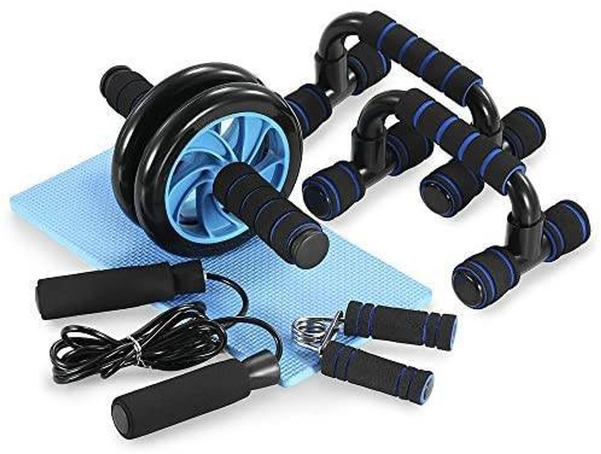 Social TOMSHOO Conjunto de Rolos de Roda 5 em 1 Roda Abdominal + Ba