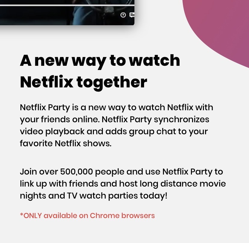 Aplicaciones Netflix Party