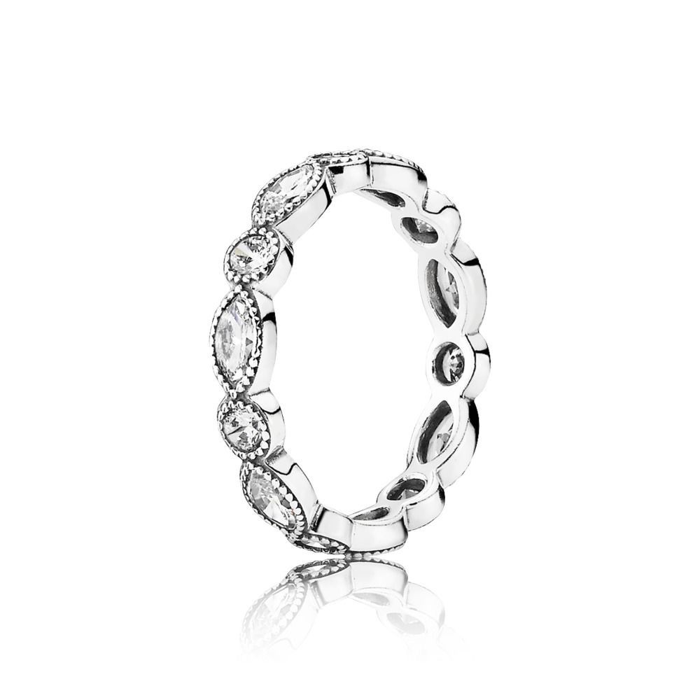 Fashion Pandora Alluring Brilliant Marquise Stackable Ring, CZ 190940CZ ...