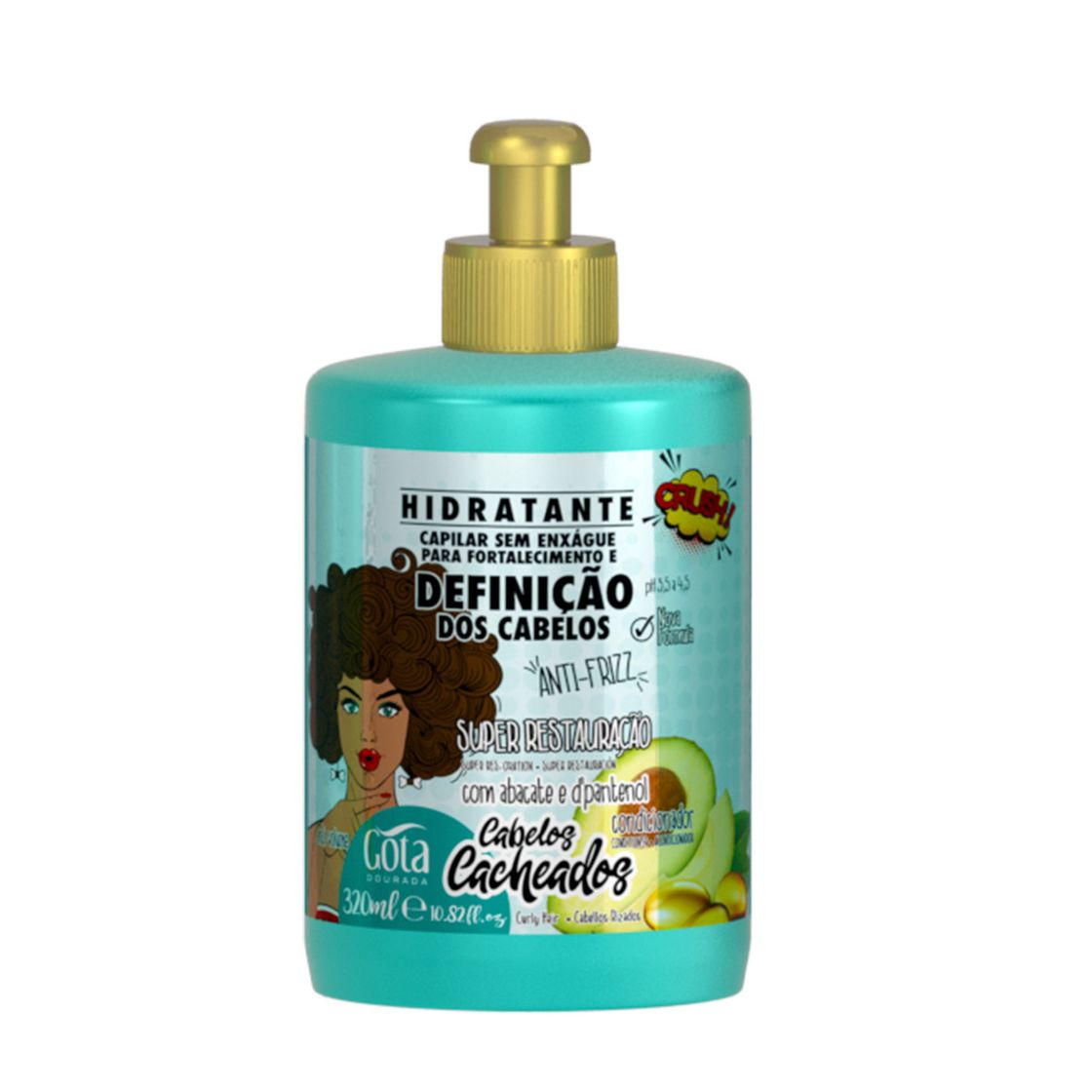 App Gota Dourada Cabelos Cacheados Creme De Pentear - 320Ml ...