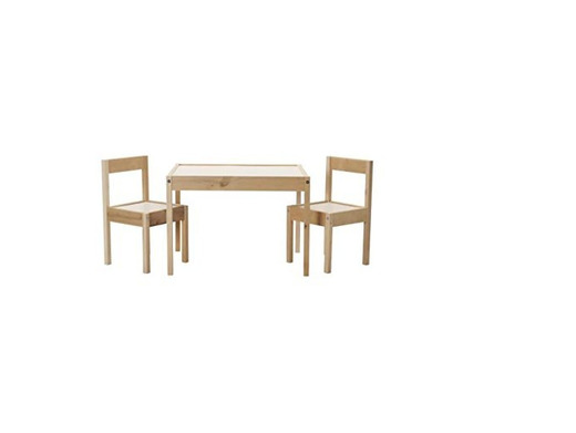 IKEA LÄTT Mesa para niños con 2 sillas