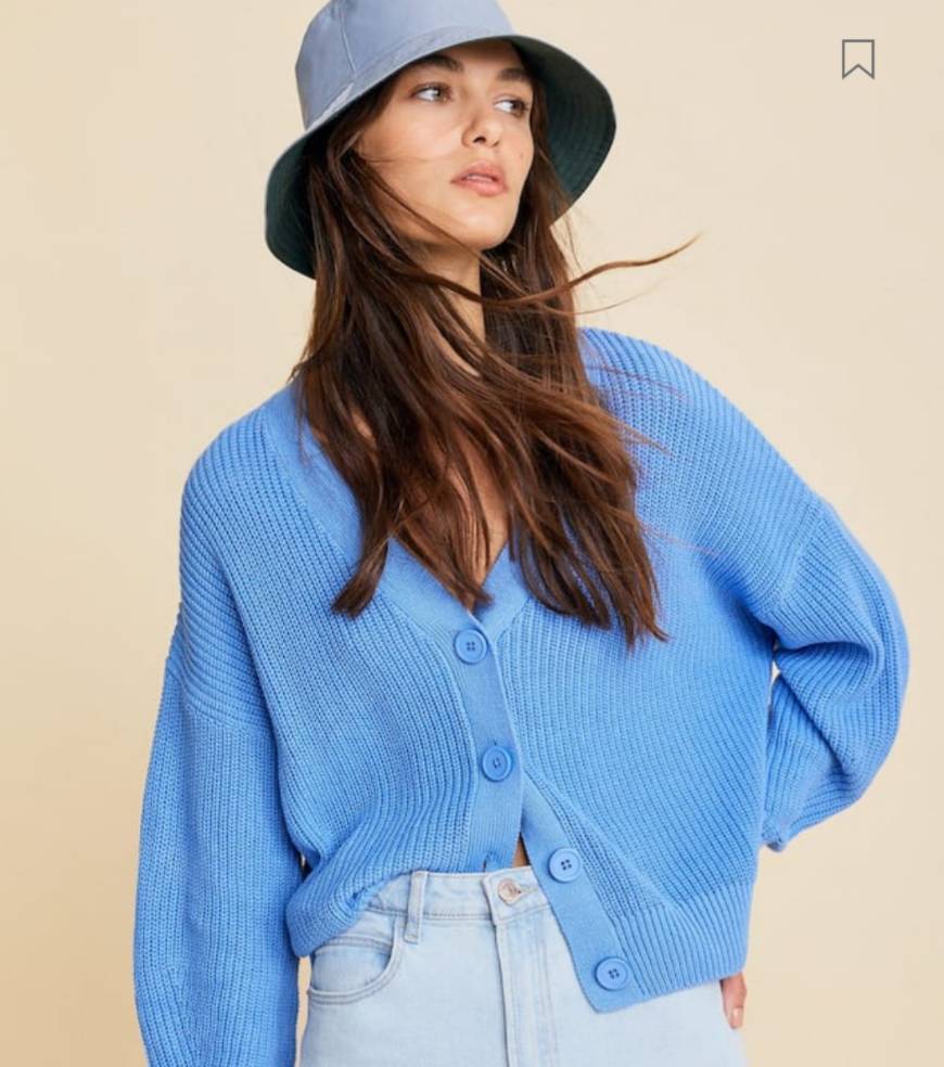 Cardigan ombro descaído
