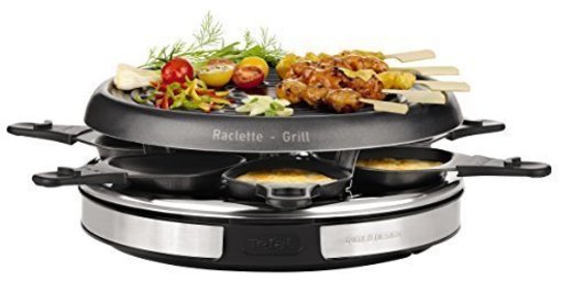 Tefal Gourmet Déco 6 Inox & Design RE127812 - Raclette con thermospot